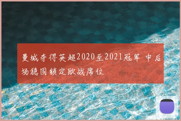 曼城夺得英超2020至2021冠军 中后场稳固锁定欧战席位